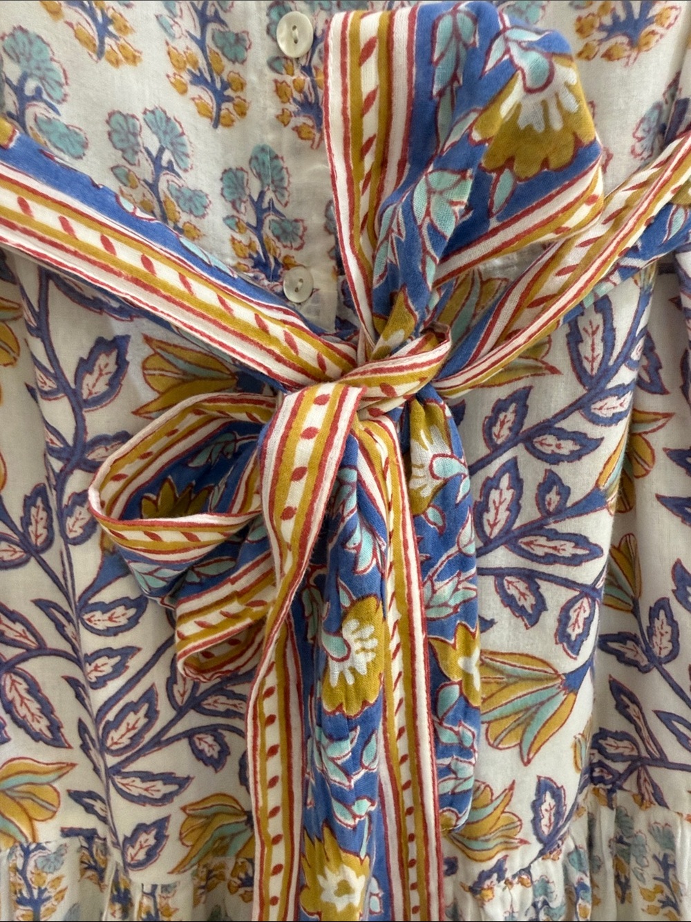 Oliphant Ruffle Collar Button Dress S - Picture 4 of 7